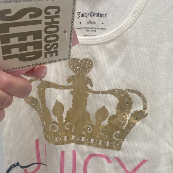 NWT Juicy Couture crown sleep tank - Picture 3 of 6